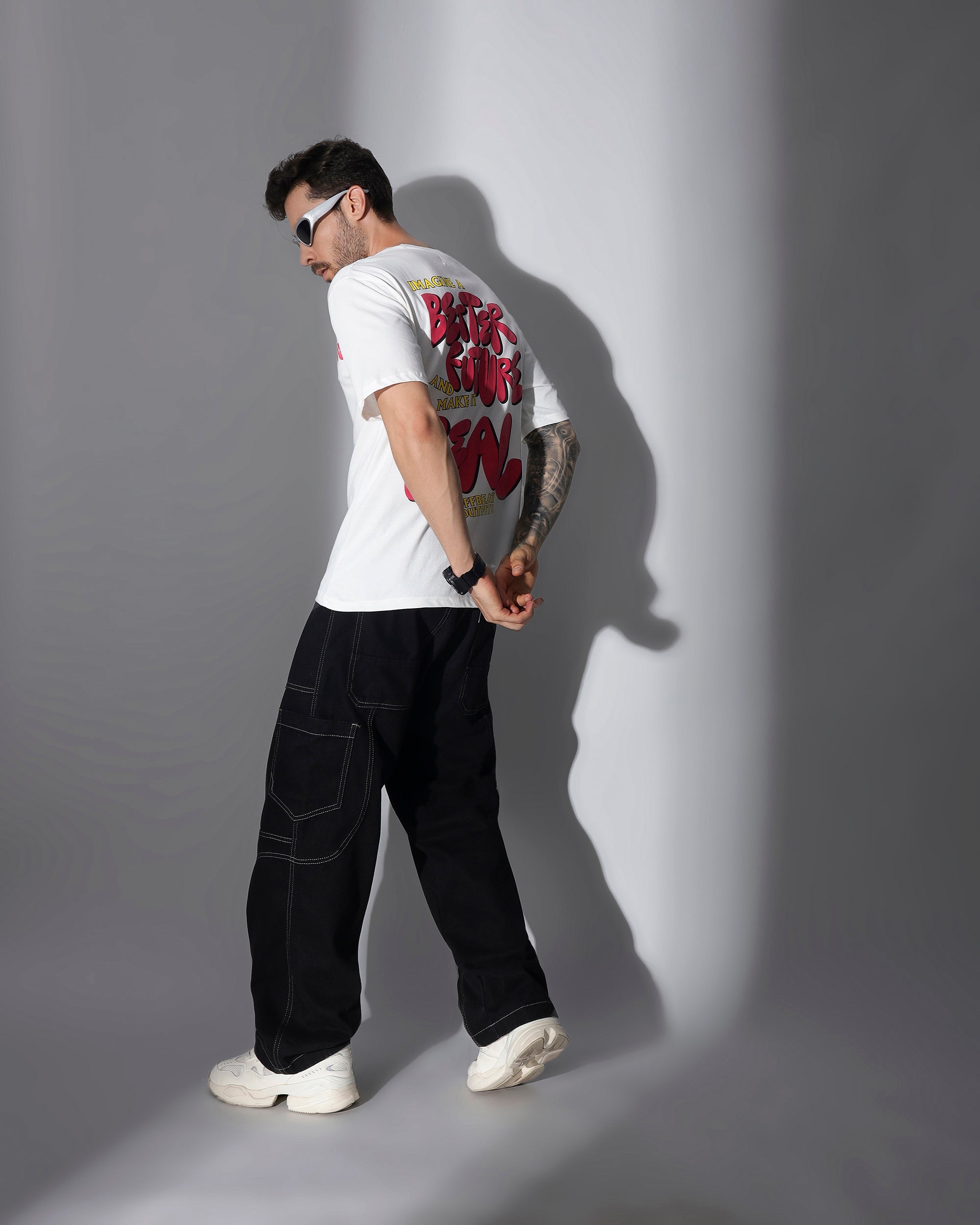 "Better Future" Graphic Oversized T-Shirt – White
