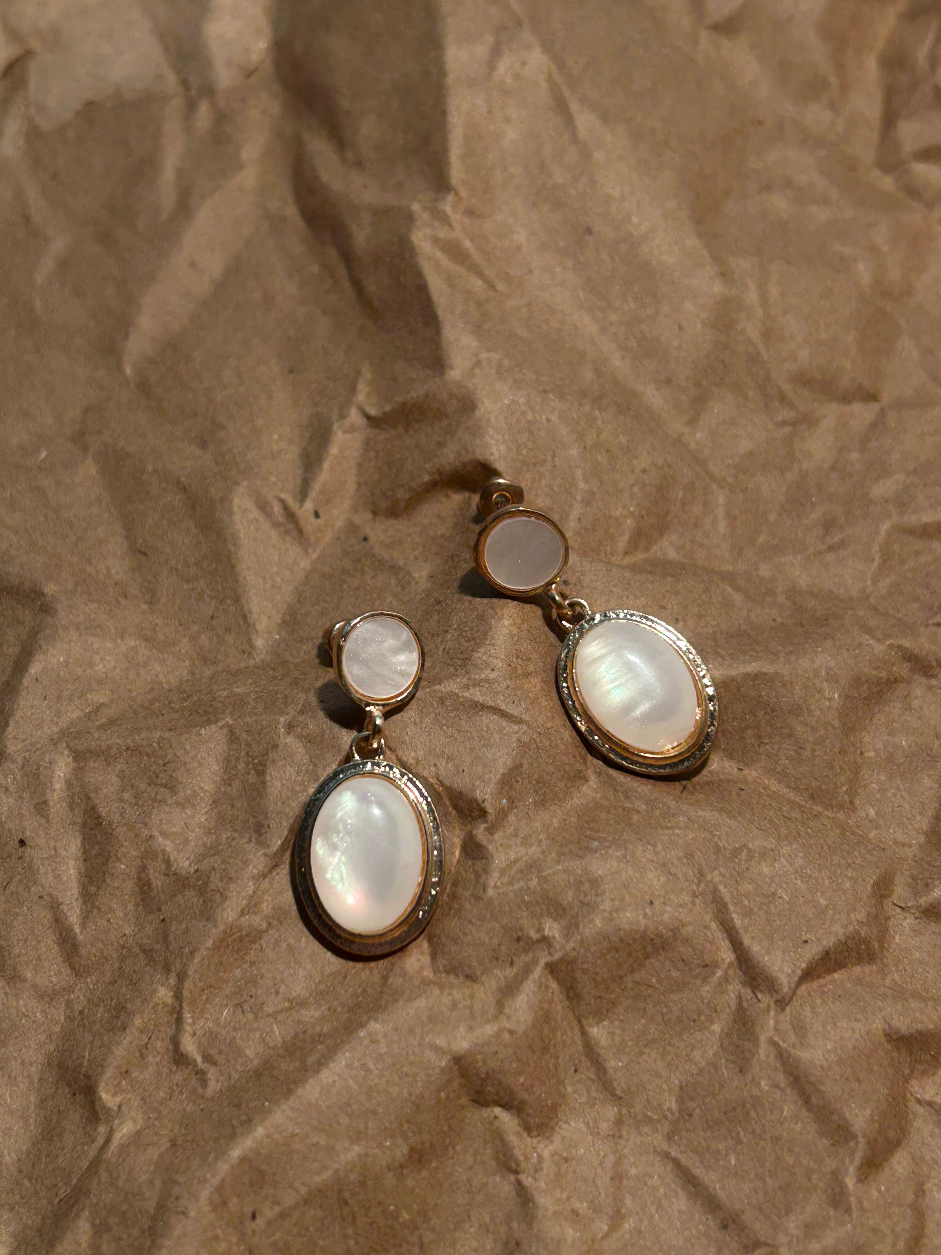 Elegant Mother of Pearl Drop Earrings